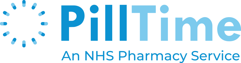 PillTime logo: GPhC registered UK online pharmacy checked by Dayo